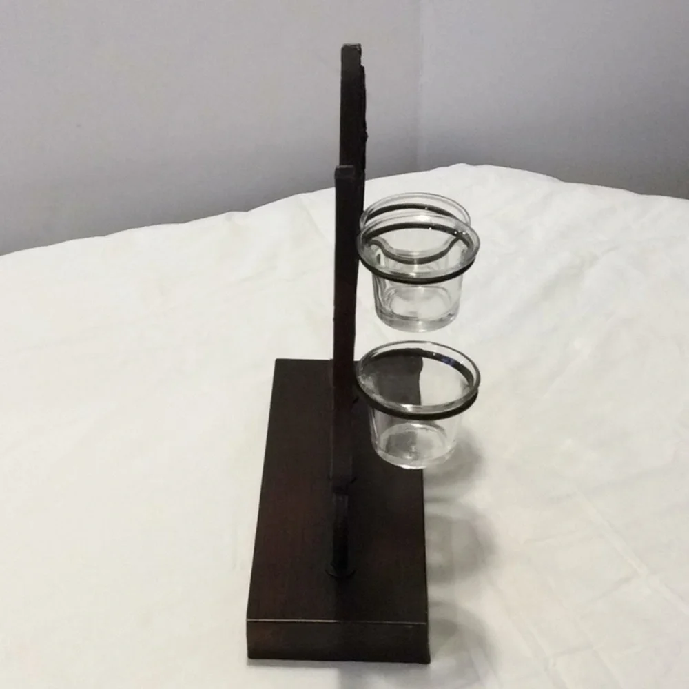3 Leaf Votive Candle Holder Tea Lite Metal Stand